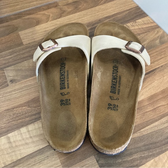 Women’s Birkenstock Madrid Sandals Size 39 UK Size 5.5 White Strap. - Picture 3 of 9